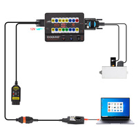 GODIAG GT100 PLUS GPT ENET DOIP 24V-12V Herramientas Automotrices OBD II Caja de Conexión ECU