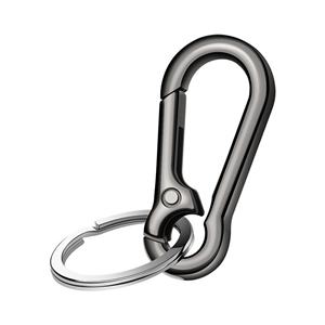 Vente en gros usine : Mousqueton porte-clés en métal, boucle en alliage de zinc, crochet à pression, anneau simple pour sac d'escalade et accessoires pour animaux de compagnie - Product Image 5