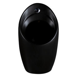 <span class=keywords><strong>Urinoir</strong></span> mural en céramique carré <span class=keywords><strong>noir</strong></span> <span class=keywords><strong>mat</strong></span> nordique moderne facile à nettoyer pour adulte pour l'ingénierie de salle de bain d'hôtel - Product Image 5