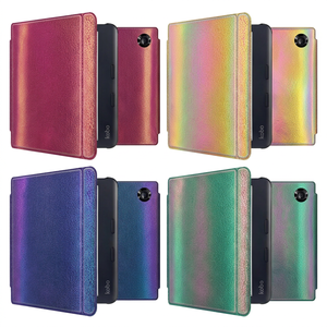 Étui en cuir PU effet miroir holographique pour <span class=keywords><strong>Kobo</strong></span> <span class=keywords><strong>Libra</strong></span> Colour/ Clara Colour / BW Slim, couverture à changement de couleur, impression personnalisée, fabrication OEM - Product Image 3