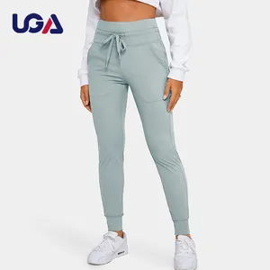 Hot Seller Girls Workout Gym Relax Sweatpants Leggings Solid Colors Ladies Comfortable Custom Logo Drawstring Yoga Pants