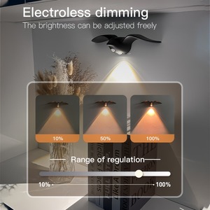 Lámpara de Pared con Forma de Gaviota con Sensor de Movimiento, Luz Nocturna Recargable con Batería, Lámpara de Pared de Pájaro Impermeable, Luz LED Regulable - Product Image 5
