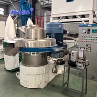 Machine à granulés de biomasse 3-4 tonnes/heure avec moteur à faible consommation d'énergie, engrenage facile à utiliser, pour sciure de bois/paille/combustible 4-30mm, pompe incluse