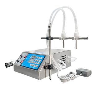 เครื่องบรรจุของเหลวแบบกึ่งอัตโนมัติ ยี่ห้อ Yunqingtech 2 หัวฉีด สำหรับเครื่องดื่มแอลกอฮอล์ น้ำผลไม้ น้ำแร่ สเปรย์ฉีดผม ซอส สบู่ ครีม แชมพู - Product Image 1