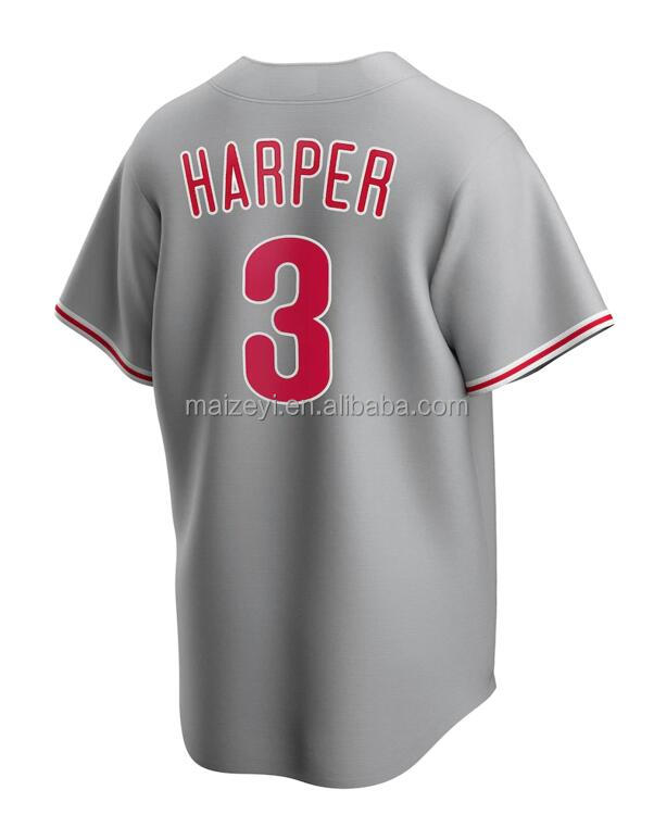 #3 Bryce Harper Gris