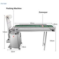 Convoyeur automatique CPLC pour machine d'emballage et de scellage de vêtements sous film avec moteur central, adapté aux articles usagés