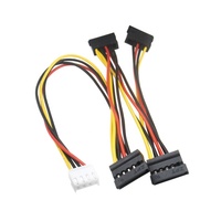 Adaptateur d'alimentation DVR 4 broches vers câble d'alimentation de disque dur SATA compatible avec l'enregistreur vidéo Hikvision