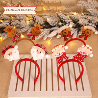 Ensemble de bandeaux pour enfants de Noël, motif bois de renne et flocon de neige, oreilles à ressort, en tissu, style européen et américain