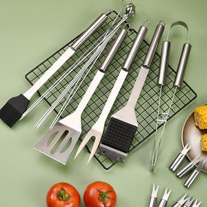 Herramientas de barbacoa de acero inoxidable, juego de utensilios para parrilla al aire libre, <span class=keywords><strong>con</strong></span> caja de tela Oxford, 20 Uds., gran oferta de <span class=keywords><strong>Amazon</strong></span> - Product Image 3