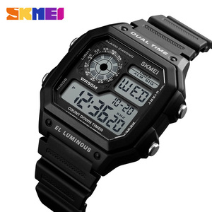 Skmei Digital Watch Men Dual Time Waterproof Luminous <b>Outdoor</b> Sports Watch Electronic Watch With Alarm Chrono <b>Timer</b> - Product Image 5