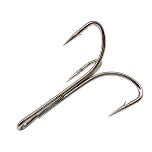 Hameçons triples en acier à haute teneur en carbone, barbelés, durables, pour appâts coulants, pour la pêche sur glace en hiver et la pêche commerciale en eau douce - Product Image 2