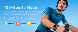 Montre de sport GPS HT43 de qualité supérieure, écran AMOLED en acier, altimètre, baromètre, boussole, lampe torche, plus de 100 modes sportifs, étanche 3ATM, 450 mAh - Product Image 3