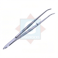 Gray Rocks High Quality Stainless Steel Dental Perry Tweezers Sedikit Melengkung Alat Bedah Manual Bersertifikat CE Dental