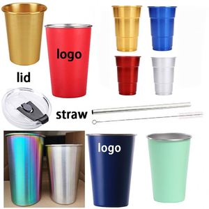 Vasos Rojos para Fiestas de 750ml, Botella de Agua Deportiva de Aluminio para Sublimación con Tapa y Pajita, Vaso de 500ml, 600ml, 400ml, 16 oz, 16oz, 20oz - Product Image 1