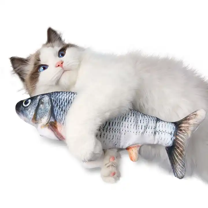 Flopping Fish Toy for Cat Interactive Floppy Fish Dog Toy Dancing Wiggle  Cat 12