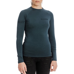 <b>Long</b> <b>Sleeve</b> <b>base</b> <b>layer</b> sportswear 4 way stretchy Custom made Women horse riding equestrian clothing rider shirt am524 - Product Image 1