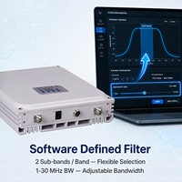 Repetidor Digital de Banda Dual 1800/2100MHz, Ganancia de 35dB, Salida de 17dBm, Ancho de Banda Ajustable, Filtro de Software, Señal 5G para Interiores