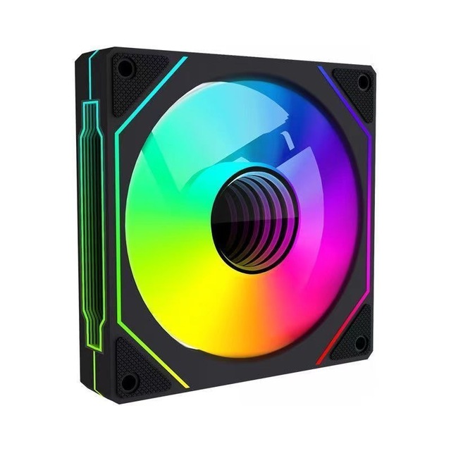 New Design 120mm RGB Silent Plastic Cooling Fan Desktop Gaming Heatsink 4pin Computer PC Case Liquid CPU Cooler Fan
