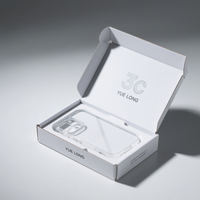 Caja de Embalaje de Papel Personalizada para Exhibición de Productos 3C, Caja de Embalaje de Papel con Etiqueta Colgante para Envío de Productos por Correo para Tiendas