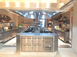 Tùy Chỉnh Sang Trọng Thép Không Gỉ Đảo Nấu Ăn Suite Với Chảo Phạm Vi Vỉ Nướng Đối Lưu Lò Cảm Ứng Cho 5 Sao Khách Sạn Nhà Bếp - Product Image 5