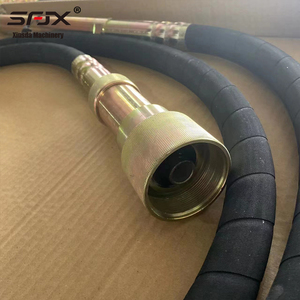 Vibrateur à béton pneumatique SFJX de type externe avec buse en laiton et tuyau noir pour usage en construction - Product Image 2