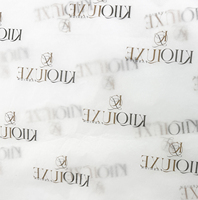 Papier de soie noir de haute qualité, résistant à la graisse, personnalisé avec logo d'entreprise, pour emballage cadeau et emballage de vêtements