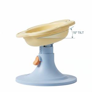 Comedero Ergonómico Elevado para Gatos, Tazón Ajustable con Diseño de Flor para Mascotas, Plato Inclinado para Alimentación de <span class=keywords><strong>Perros</strong></span>, Comedero Antivómito con Protector de Cuello - Product Image 6