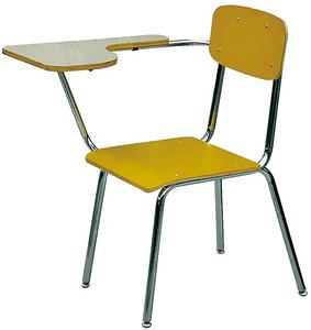 Silla de madera contrachapada con almohadilla de escritura para estudiantes, taburete duradero para clase de escuela <span class=keywords><strong>primaria</strong></span> - Product Image 6