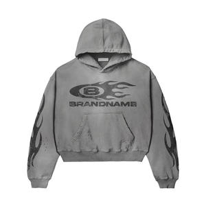 Custom Men's Jogger Chándal Hombres Pantalones de chándal holgados Sudadera con capucha Pantalones de chándal acampanados y Sudadera con capucha Chándales Conjuntos Hombres - Product Image 3