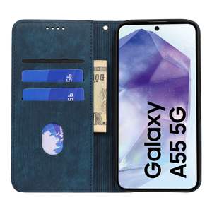 HMJ เคสหนัง PU ฝาพับมีช่องใส่บัตรโทรศัพท์มือถือเคสกระเป๋าสตางค์หนังสำหรับ Samsung <span class=keywords><strong>Galaxy</strong></span> S24เคสพิเศษ - Product Image 6