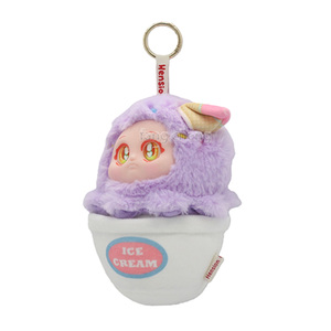 Porte-clés en peluche exquis et adorable en forme de crème glacée, figurines de boîte mystère et jouets Gachapon, cadeau de 100-120 mm - Product Image 4