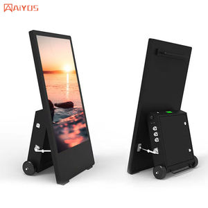 Flughafen Einzelhandel <span class=keywords><strong>Promo</strong></span> 55 "2500 Nits Duty-Free Produkt videos Loop-Wiedergabe Outdoor FHD Portable Advertising Kiosk Movable Display - Product Image 3