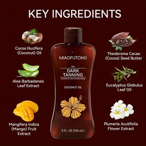 Vegetarian Tanning Oil Private Label Tanning Promoter for Tanning Drops Outdoor Fake <b>Sunscreen</b> Tanning Oil - Product Image 4