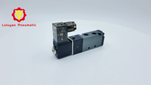 Пневматический электромагнитный клапан из алюминиевого сплава, 5/2-ходовой, 24 В постоянного тока, для газовых машин, OEM, настраиваемый, серия 4V - Product Image 2