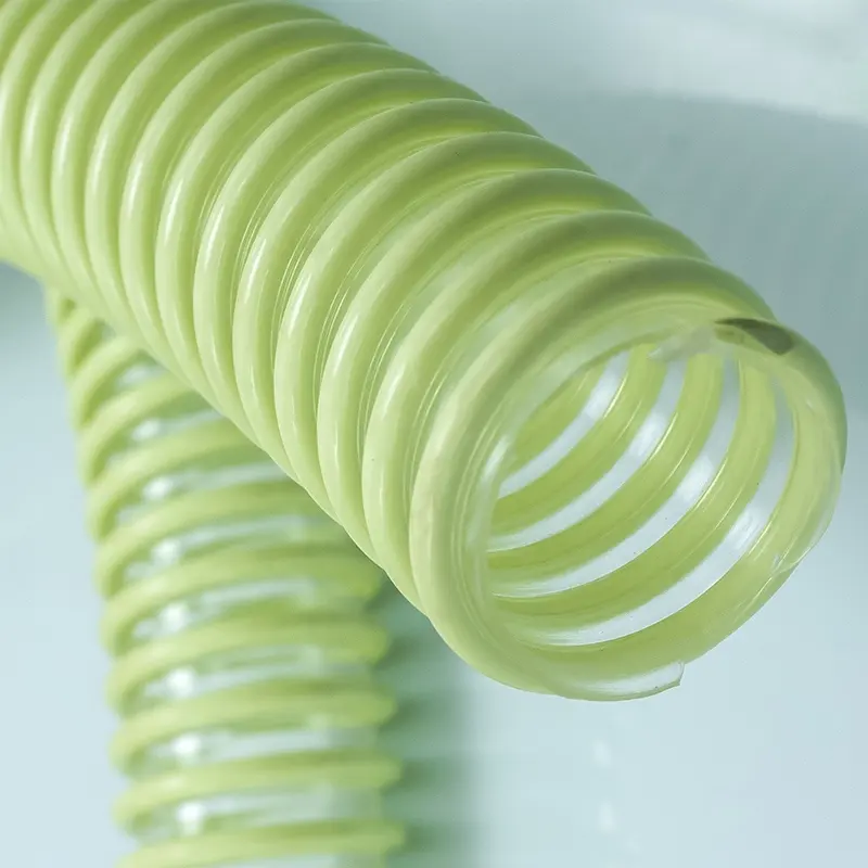 PU PVC-verstärkter flexibler Spiral-Kunststoffrohr-Saug-Wellpappen-Drucks ch lauch
