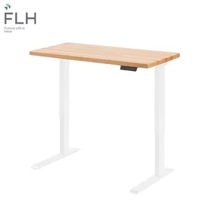 FLH-Control por aplicación, marco de acero, ordenador motorizado, altura ajustable, escritorio de oficina único con la mejor calidad