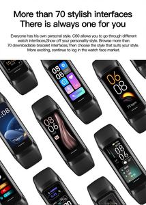 สมาร์ทวอทช์ LICHIP C60 สายรัดข้อมืออัจฉริยะ <span class=keywords><strong>F1</strong></span> นาฬิกาออกกำลังกาย LC60 สมาร์ทวอทช์ยอดนิยมปี 2024 2025 - Product Image 6