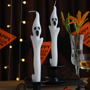 Custom Halloween Edition Ghost <b>Candle</b> Long <b>Candle</b> Party Decoration Handmade Creative Aromatherapy <b>Taper</b> Scented <b>Candle</b> - Product Image 4