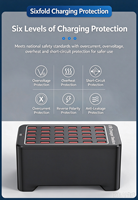 Station de charge USB multi-ports 30 ports, bloc de charge pour ordinateur portable, adaptateur de prise murale, hub de charge rapide