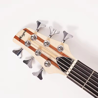 Guitare basse électrique 6 cordes en stock, vente en gros d'usine, manche en érable canadien, corps en frêne - Personnalisable pour les commandes OEM/en gros