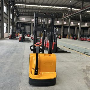 כל הליכה חשמלית מלגזה 1 טון 1.5 מערם מעור חשמלי עם סוללה מטען קטן שימוש מעלית מזלג - Product Image 2