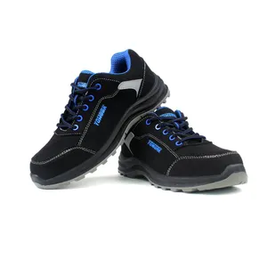 S3 SR ESD規格の高品質防水新素材マイクロファイバースエードローカット安全靴