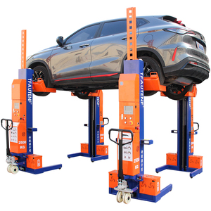 Pas besoin d'installation fixe : élévateur de voiture mobile à quatre poteaux CE 10T avec télécommande sans fil, parfait pour les ateliers temporaires ou loués - Product Image 5