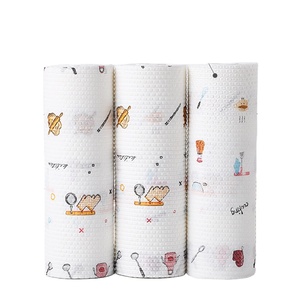 Vente en gros d'essuie-tout bon marché <span class=keywords><strong>Serviette</strong></span> de cuisine jetable de nettoyage en rouleau chiffons d'essuyage torchon essuie-tout - Product Image 1