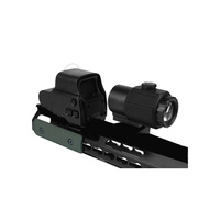 Lunette de visée point rouge verte et rouge Rising 558 avec grossisseur 3X G43, combo 9 emplacements, tactique, chasse, haute pression, alliage d'aluminium, étanche