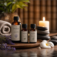 Vente en gros de flacons compte-gouttes en verre gradué Posee Beauty de 30 ml avec bouchon doré, impression personnalisable, multi-capacités, pour huile essentielle et sérum