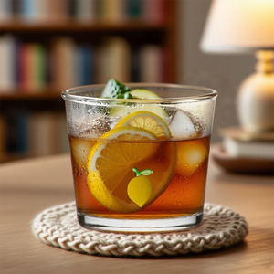 Vaso para beber con estampado de limón ICON <span class=keywords><strong>LIMON</strong></span> Lowball Cónico Taza de 200ml - Product Image 4