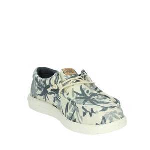 <b>Hey</b> <b>Dude</b> Uomo Slip On 43087-0OF Beige/Blu Canvas Loafers Men Casual <b>Shoes</b> - Product Image 5