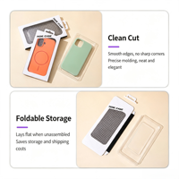 Boîte d'emballage portable pour téléphone en carton blanc avec logo personnalisé, fenêtre transparente et crochet de suspension pour présentation en magasin