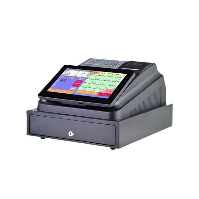 All-In-One Cash Register Touch POS Machine  Digital Cash Register Printer Cash Box for Restaurant Supermarket Includes Cashier